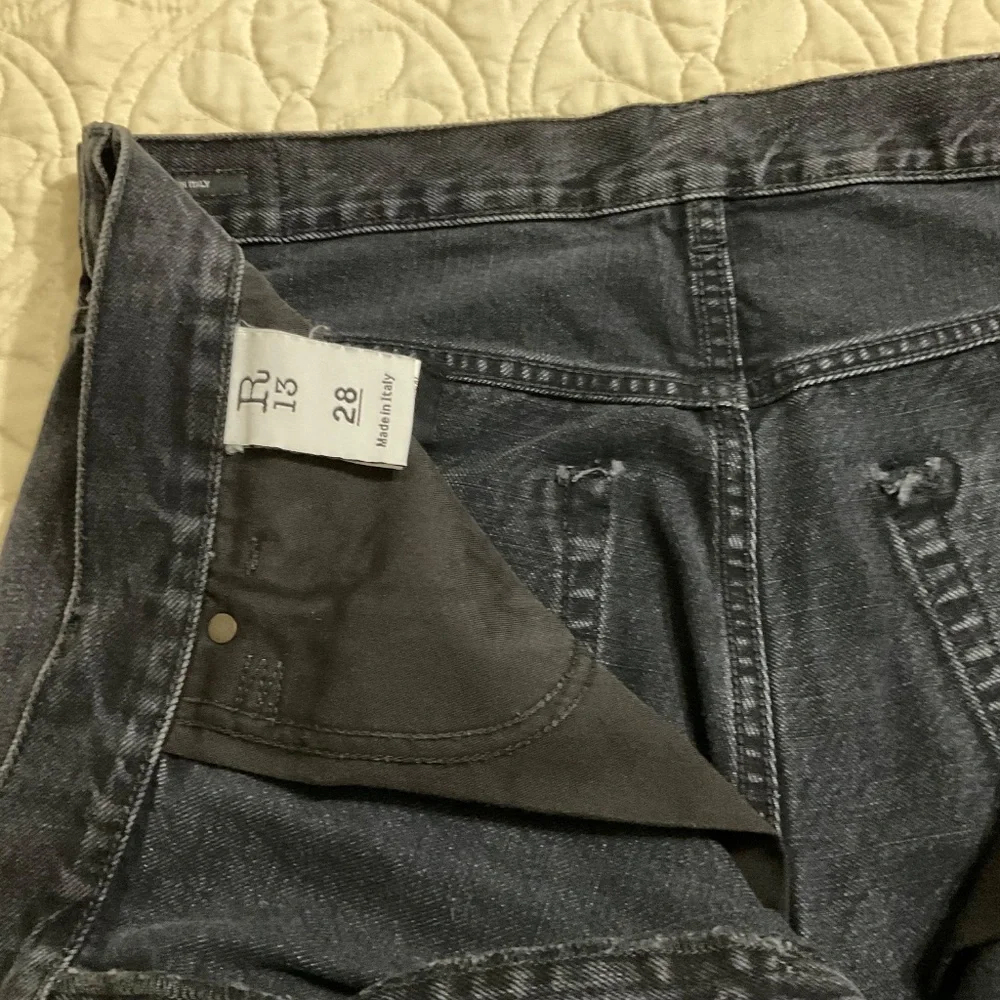 R13 Crossover Knee Length Women Shorts in Black - Picture 4 of 6